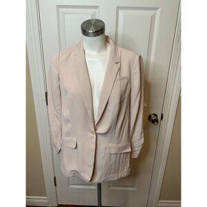 Elizabeth and James Light Pink 3/4 Sleeve Blazer, Size 4 (US)
